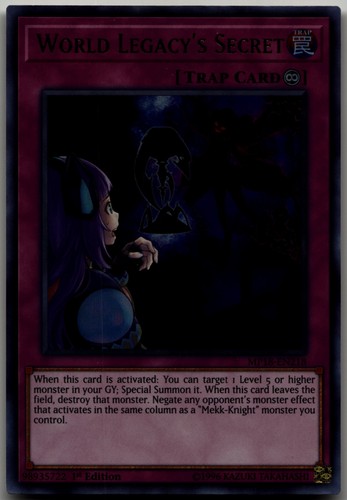 World Legacy's Secret MP18-EN218 YuGiOh 2018 Mega-Tin Mega Pack card