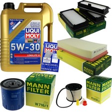 INSPEKTIONSKIT FILTER LIQUI MOLY ÖL 5L 5W-30 für Citroën Jumpy U6U 2.0 HDi 110