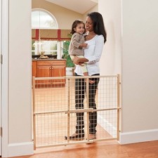 Position Lock Tall Wide Adjustable Baby Gate Infant Toddler Pets Gates Safety
