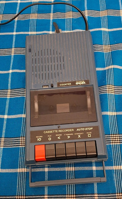 School Smart Cassette Recorder Tape Player SS-1302 Blue Vintage SchoolSmart