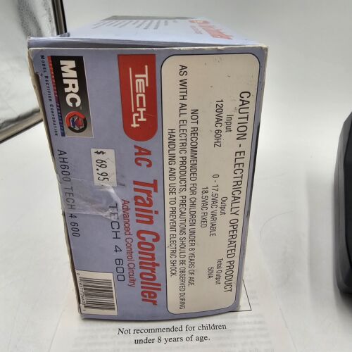 Tech 4 MRC600 AC Hobby Transformer For AC Powered Locomotives Tested CIB - Picture 11 of 12