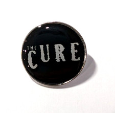 The Cure 'Band Logo' Heavy Metal Enamel Lapel Pin Rock Punk Brooch Pin