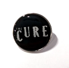The Cure 'Band Logo' Heavy Metal Enamel Lapel Pin Rock Punk Brooch Pin