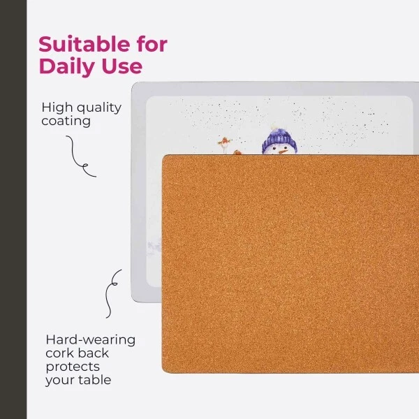 Pimpernel Wrendale Designs Christmas Placemats - Set of 6 - Image 4 of 4