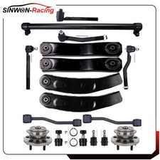 For Jeep Grand Cherokee 1999-2004 Front Control Arms Tie Rods Wheel Hub Bearings