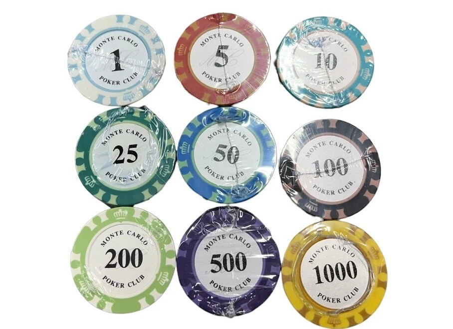 500ct. Monte Carlo Poker Club 14g Clay Chip Set W/Case Chips - Image 4 of 4