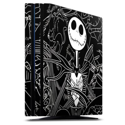 Folie Playstation 4 PS4 Pro Jack Scratch Tim Burtons Nightmare before Christmas