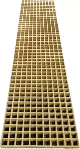 Anti Slip Resin Fiberglass 1800x425 30x30 Yellow Grit Clips FRP Walkway Grating - Picture 7 of 16