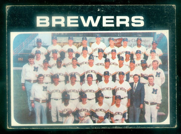 1971 Topps #698 Milwaukee Brewers Team Card VG Vintage Baseball