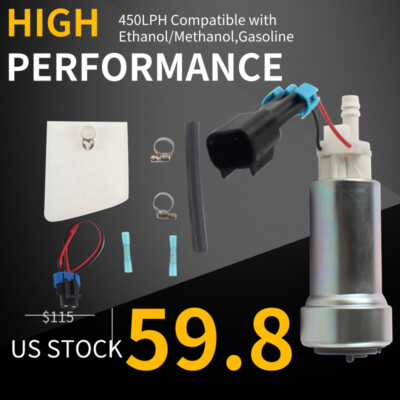 #ad 450LPH High Performance Racing Fuel Pump amp;Install For Walbro E85 Mitsubishi $59.80