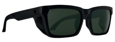 Spy Optic HELM TECH Sunglasses - MATTE Black / HAPPY Gray Green POLAR Lens NEW
