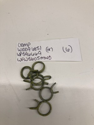 Whirlpool Washer Hose Clamp Part # 9724996, WP596669 and W10096851  