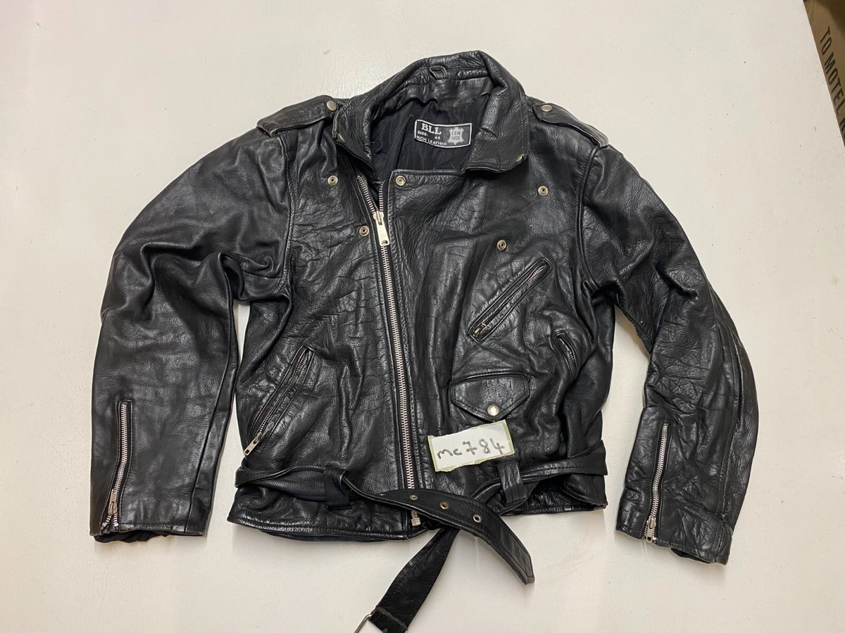 Vintage leather top motorcycle jacket ebay