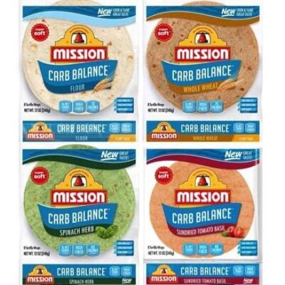 Mission Carb Balance Tortilla Variety Pack - Flour, WW, Spinach, Tomato Basil