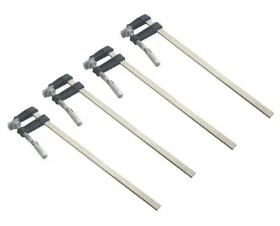 AM-TECH 4 x Amtech Metal F CLAMPS 50 X 300mm Woodworking Building Brick Layer Profile