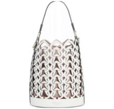 SALE NWT Kate Spade Dorie Bucket Bag Optic White Italian Leather New