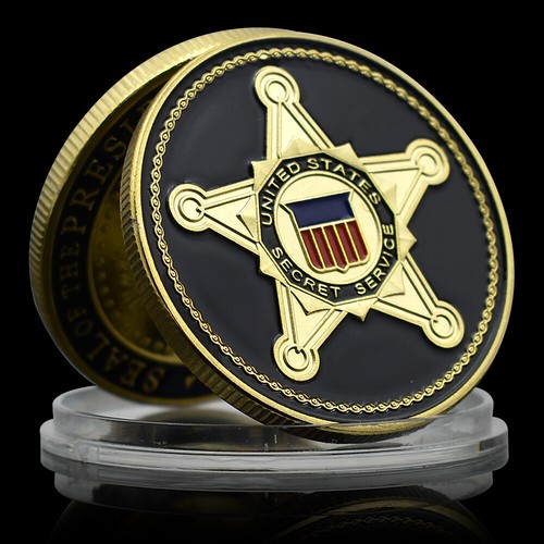 Seal of The President of The US Gold Coin American Secret Service Gift Medal - Picture 2 of 15