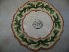 FITZ & FLOYD Classics Oceana Shell Seaweed Nautilus 8.75” Plate Wall Hang or Use