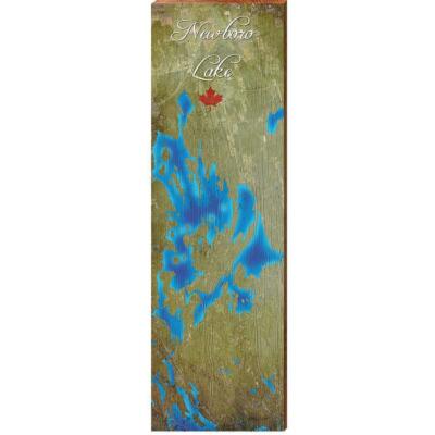 Newboro Lake, Canada Satellite Map Wall Art