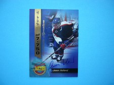 1994/95 SIGNATURE ROOKIES HOCKEY CARD #11 JASON HOLLAND ROOKIE AUTOGRAPH AUTO