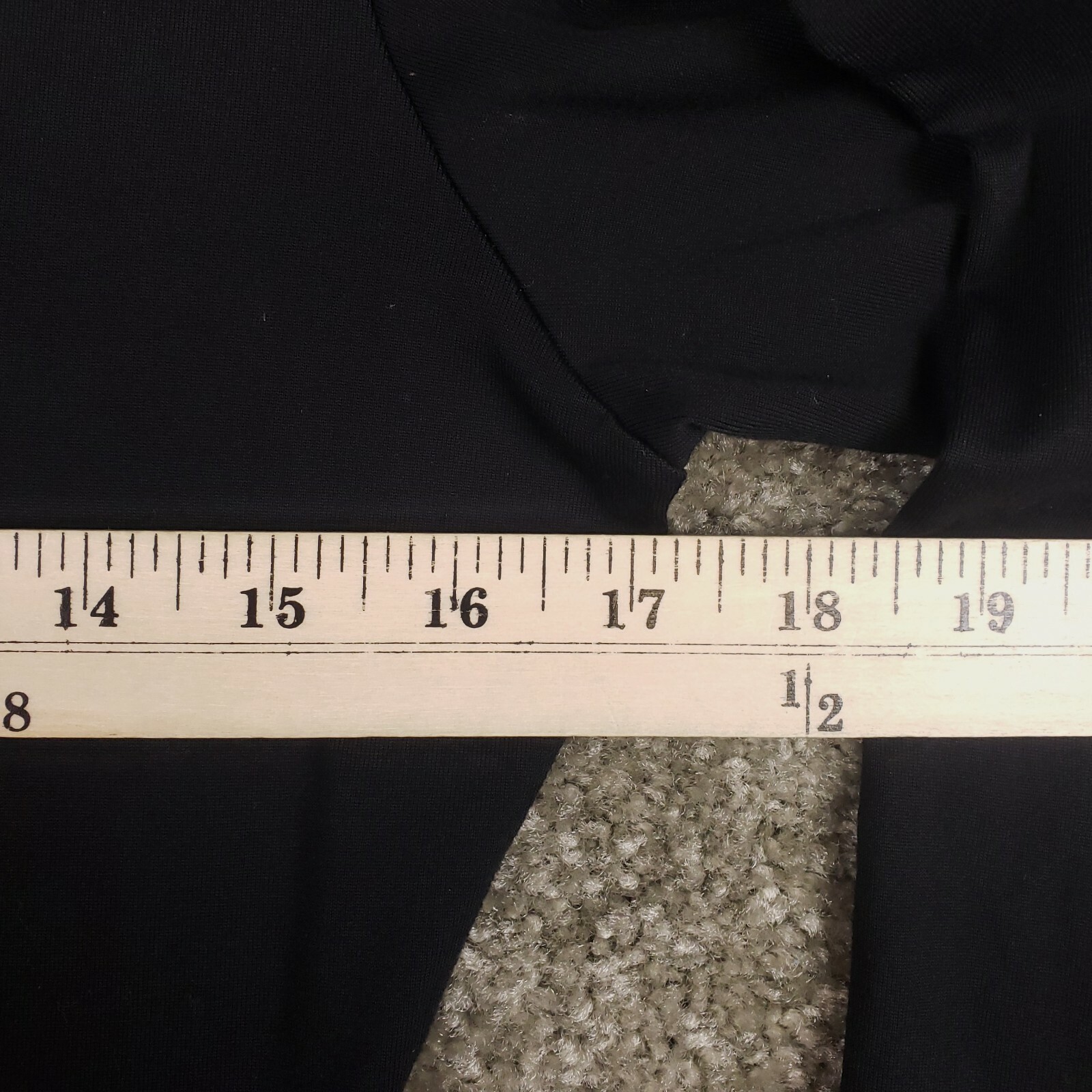 French Connection Solid Black Stretch Crew Neck L… - image 6