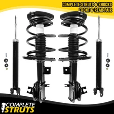 Front Quick Complete Struts & Rear Bare Shock Absorbers for 09-14 Nissan Maxima