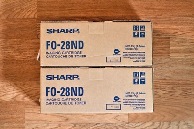 Lot Of 2 Sharp F0-28ND Black Imaging Toner Cartridges FO-2800 / FO-2850 Same Day