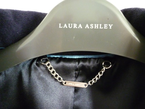 extragrande 14 de una abrigo usado cuello con Precioso Laura talla Ashley azul vez marino q8wnTw4vt