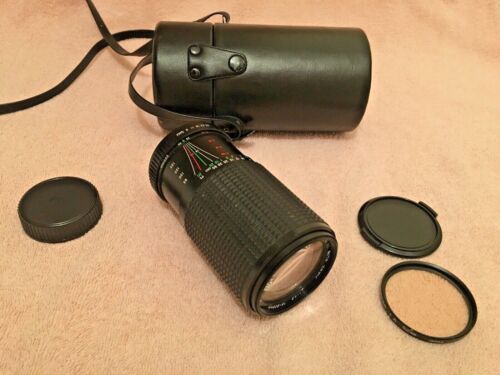 Seikanon 75-200mm f/4.5 Auto Zoom Lens w/ Pentax K Mount + Case, Filter & Caps