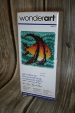 Wonderart Latch Hook Kit 12 x 12 inch Angel Fish