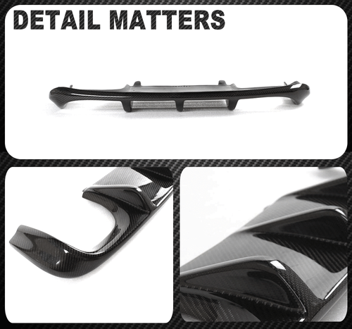 Carbon Diffusor Heckansatz Für BMW 3er E92 E93 M3 07-13 Heckdiffusor Heckschürze - Picture 13 of 14