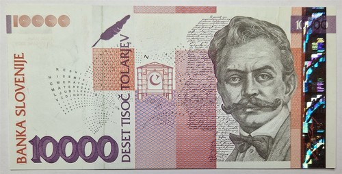 Slowenien 10000 Tolar 2003 Wahl UNC P-34a Tolarjev Schreibblume Euro 10.000