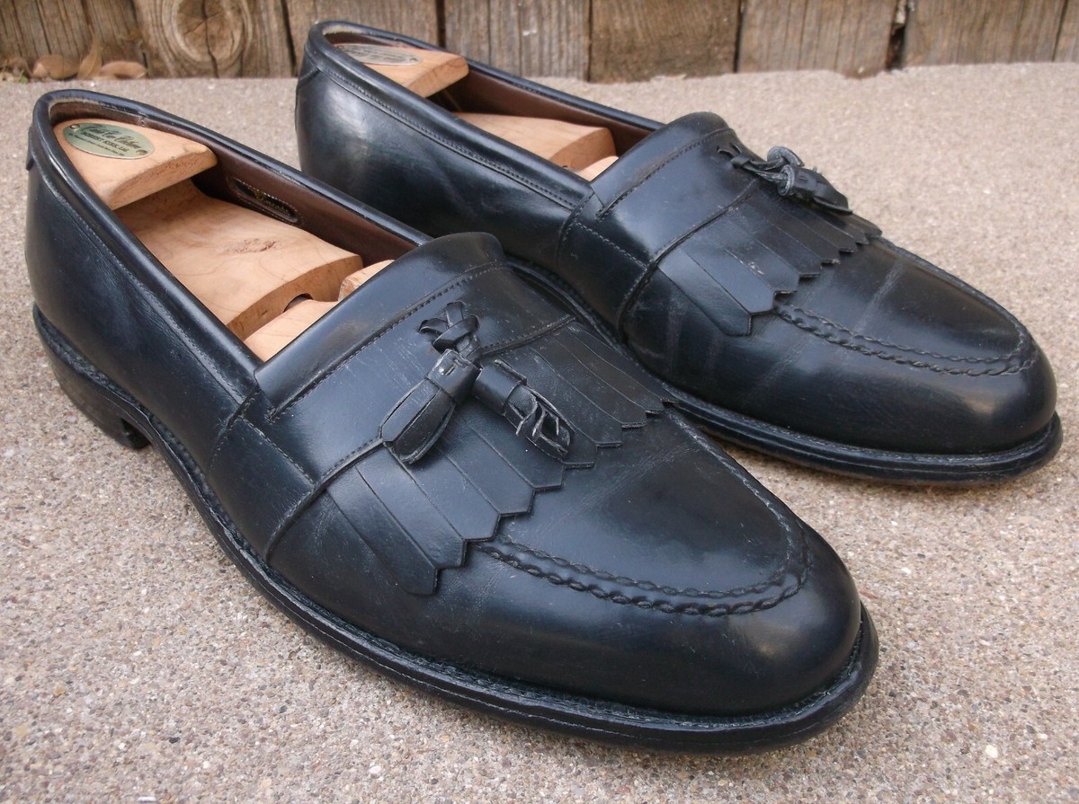 ALLEN EDMONDS Newport Black Kiltie Tassel Loafer Shoes 10.5  display picture 1
