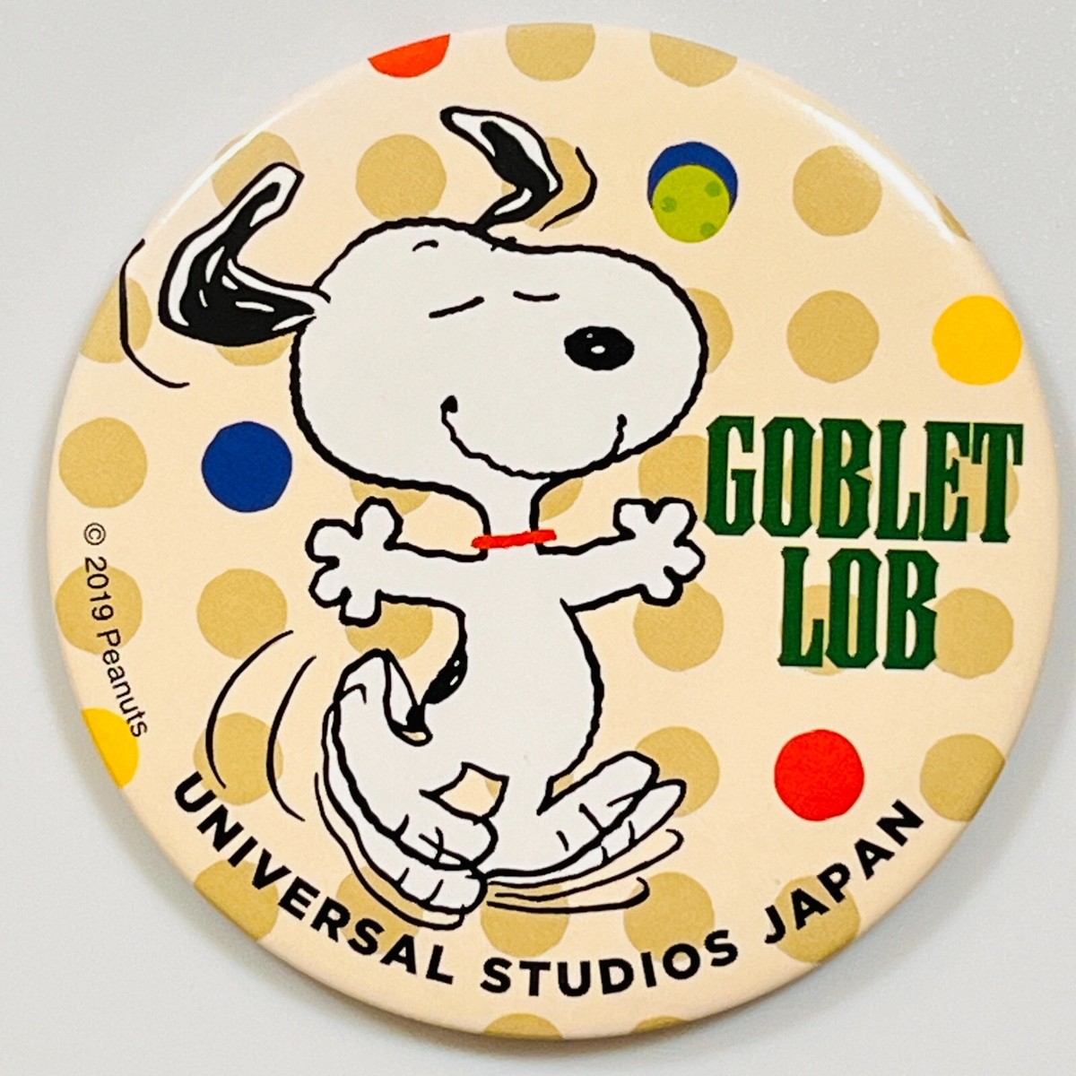 Snoopy Snoopy Can Badge Animal-kun Official Collectible Japan
