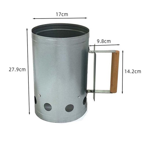 for Charcoal Grill Charcoal Can Chimney Starter for Woodstoves - Picture 3 of 7