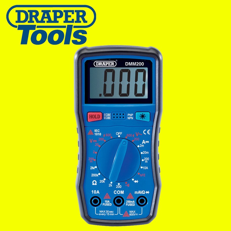 Draper 41817 Digital Multimeter Electrical Electronics Tester Testing Tool AC/DC