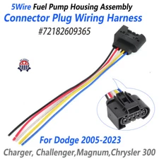 Fuel Pump Housing Assembly For Dodge Charger 5Wire Connector Plug Wiring Harness