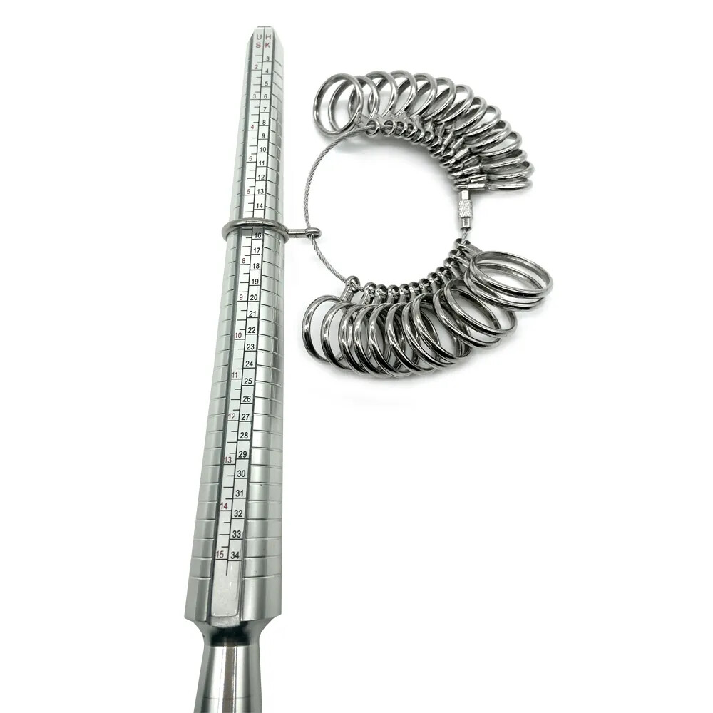 Adjustable Ring Sizer Coil Tool for Accurate Finger Measurements-image