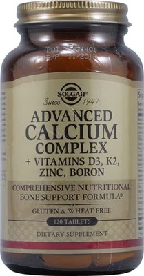 2 X Solgar Advanced Calcium Complex -- 120 Tablets