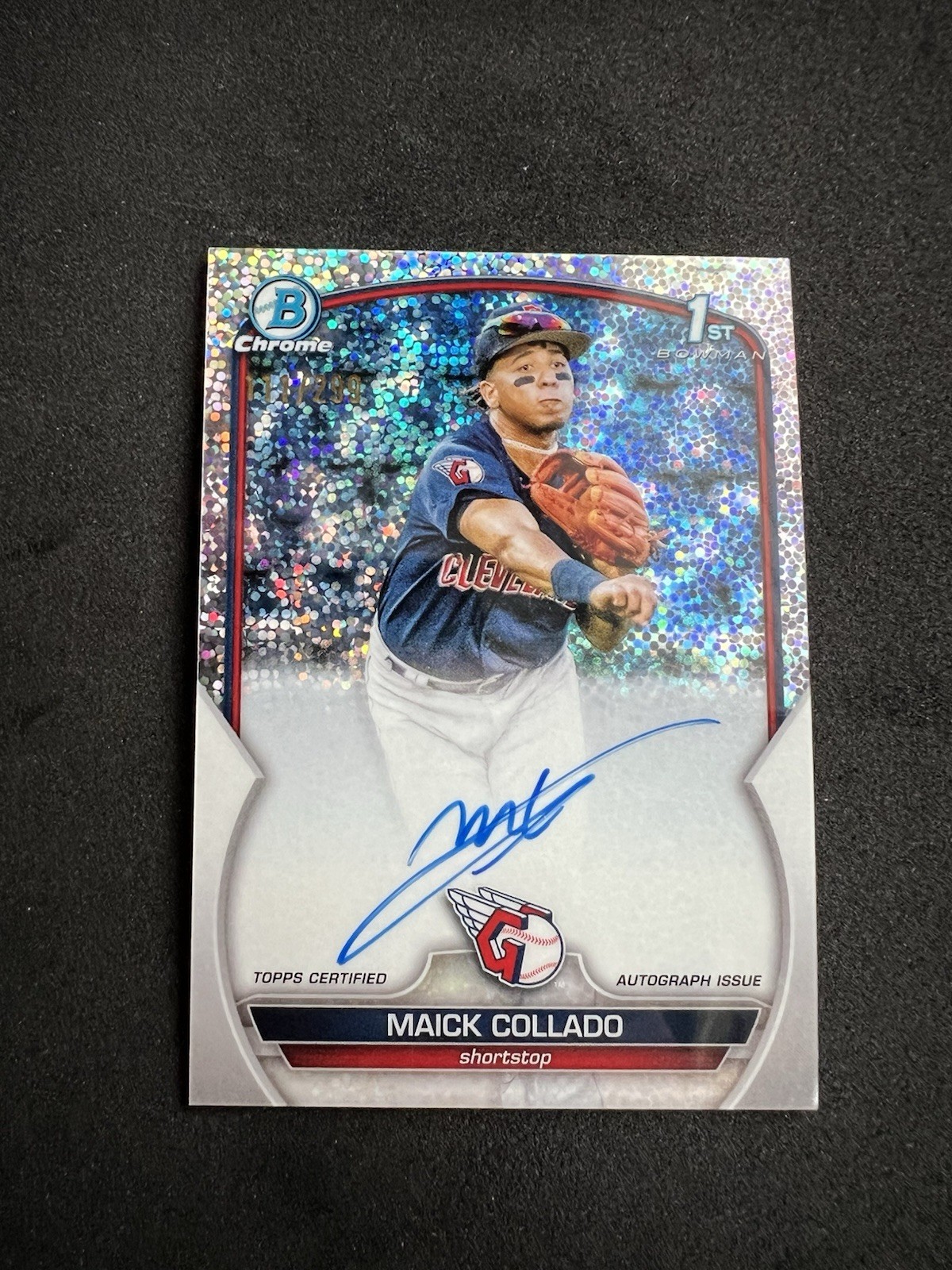 2023 Bowman 1st Chrome #CPA-MCO Maick Collado Speckle AUTO /299