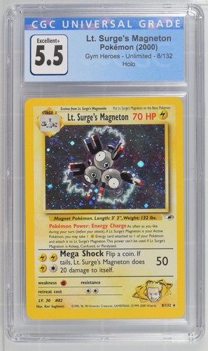 Lt. Surge's Magneton (Unlimited) graded CGC 5.5 for sale on eBay