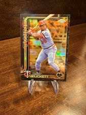 2025 Topps Gilded - Kirby Puckett #65 Electroblack Gold Refractor /5 - Twins