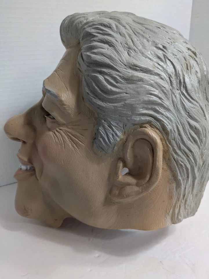 Bill Clinton Mask Vinyl Ex President 2000 Disguise Halloween Costume Lewinsky - Image 2 of 4