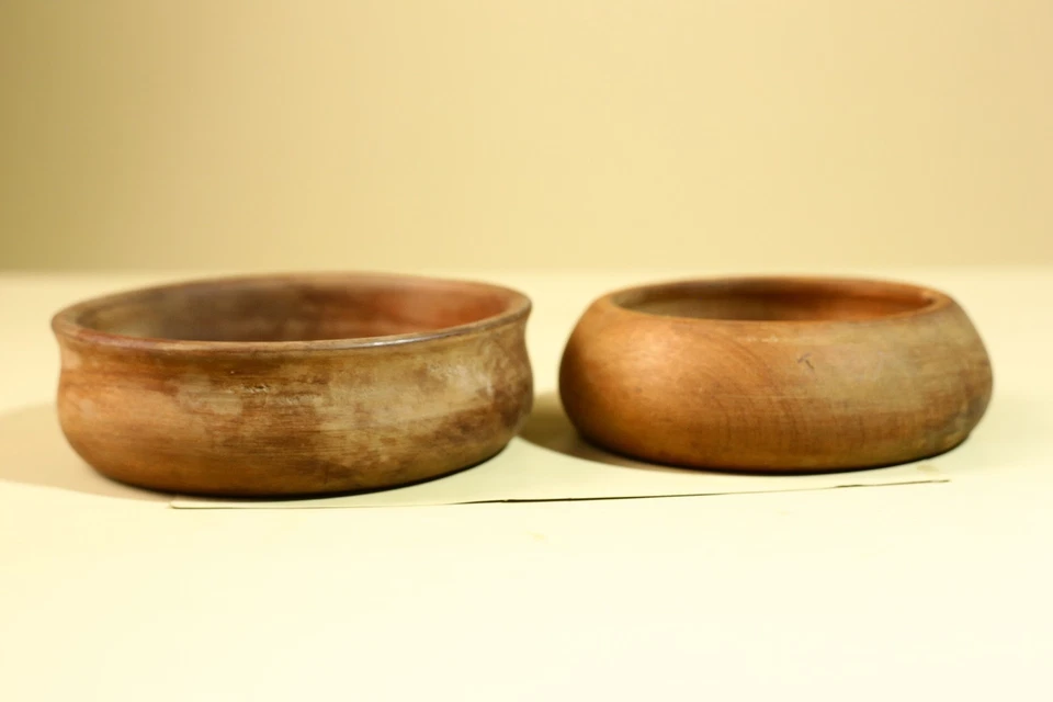 Африканские деревянные чаши и тарелки ручной работы набор деревенский племенной декор-G5907 - Изображение 4 из 4