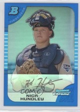 2005 Bowman Draft Chrome Blue Refractor 146/150 Nick Hundley #BDP90 0g4