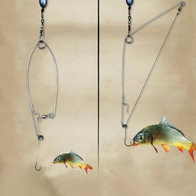 10PCS Automatic Fishing Device Kit Universal Stainless Steel Fishing Accessories