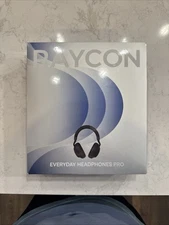 SEALED! Raycon Wireless Noise-Cancelling Over-the-Ear Headphones - Black