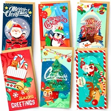 20 Pack Chirstmas Money Holder Cards With Envelopes For Cash Check Gift Cards