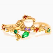 The Little Mermaid ARIEL Adjustable #5  Gold ...