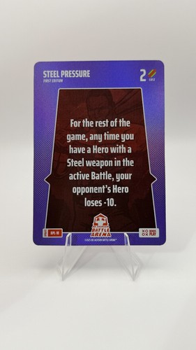 2025 Bo Jackson Battle Arena ~ Steel Pressure ~ Foil ~ Alpha Update ~ BPL-10